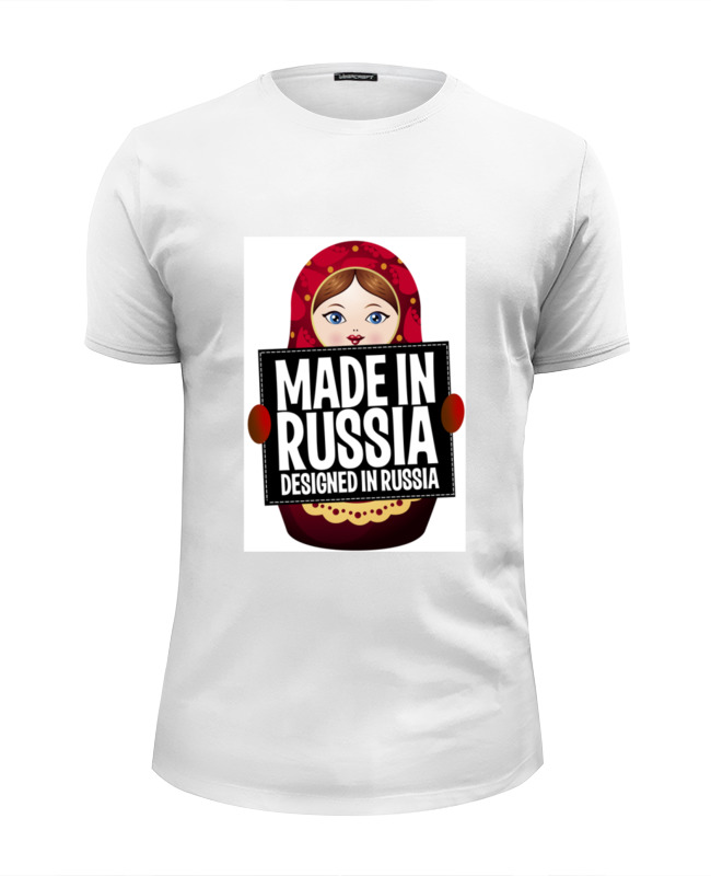 Футболка Wearcraft Premium Slim Fit Printio Made in russia by hearts of russia