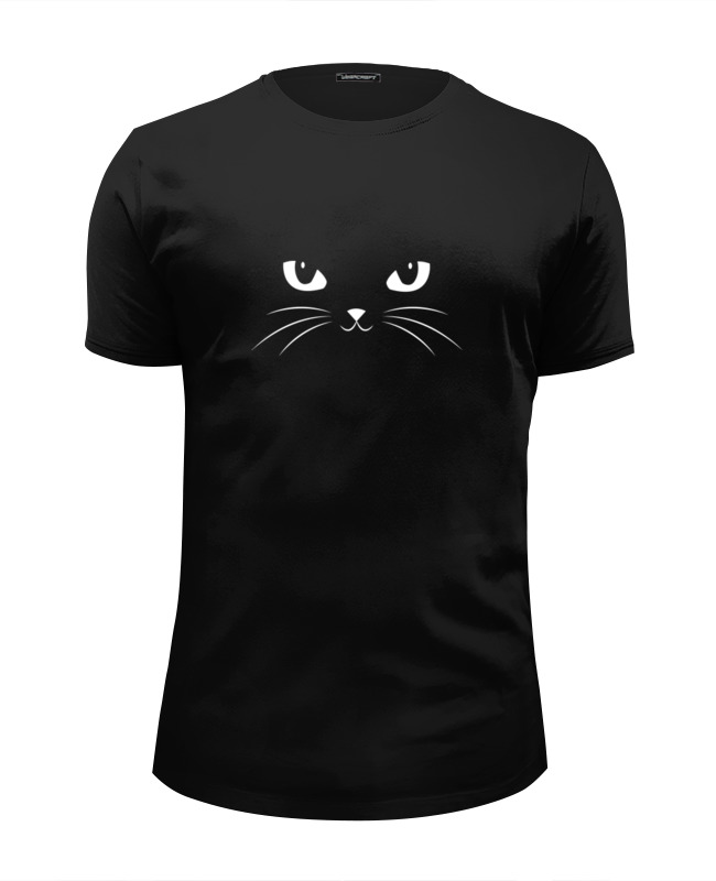 Футболка Wearcraft Premium Slim Fit Printio Black cat (черная кошка)