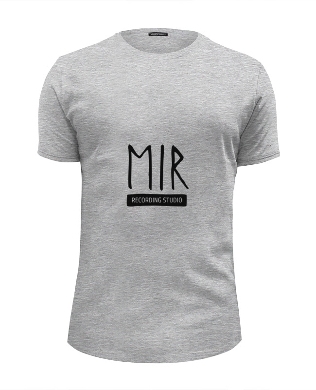 Футболка Wearcraft Premium Slim Fit Printio Mir grey t-shirt