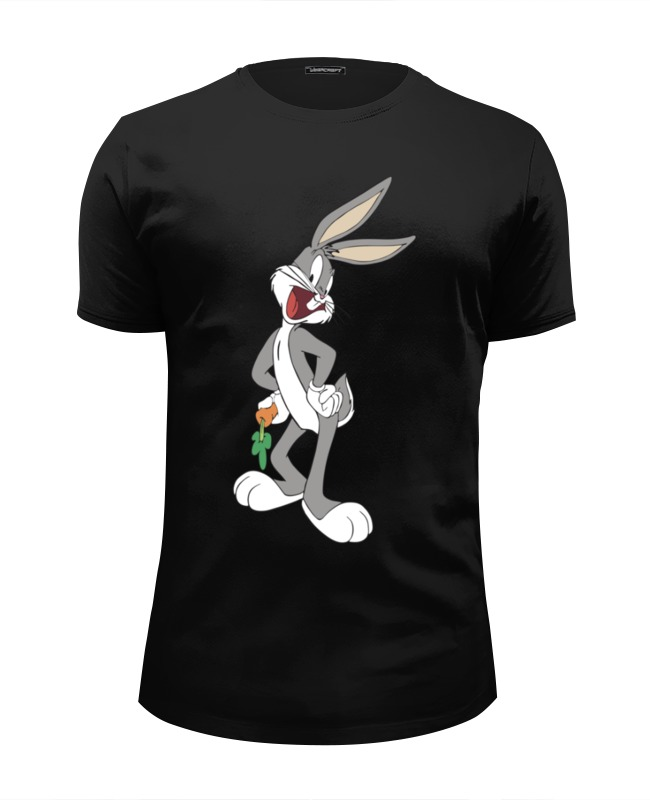 Футболка Wearcraft Premium Slim Fit Printio Багз банни (bugs bunny, кролик багз)