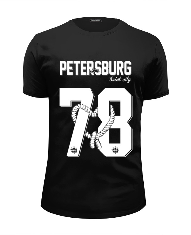 Футболка Wearcraft Premium Slim Fit Printio Petersburg 78 by design ministry city