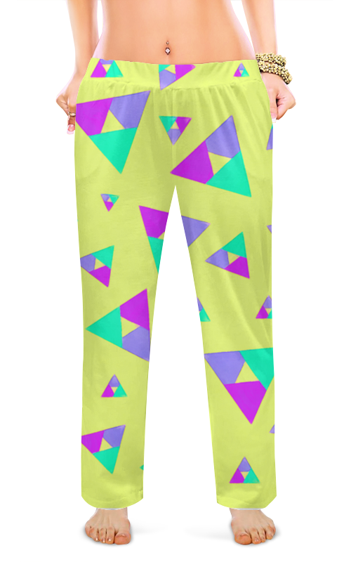 Женские пижамные штаны Printio Треугольник 1