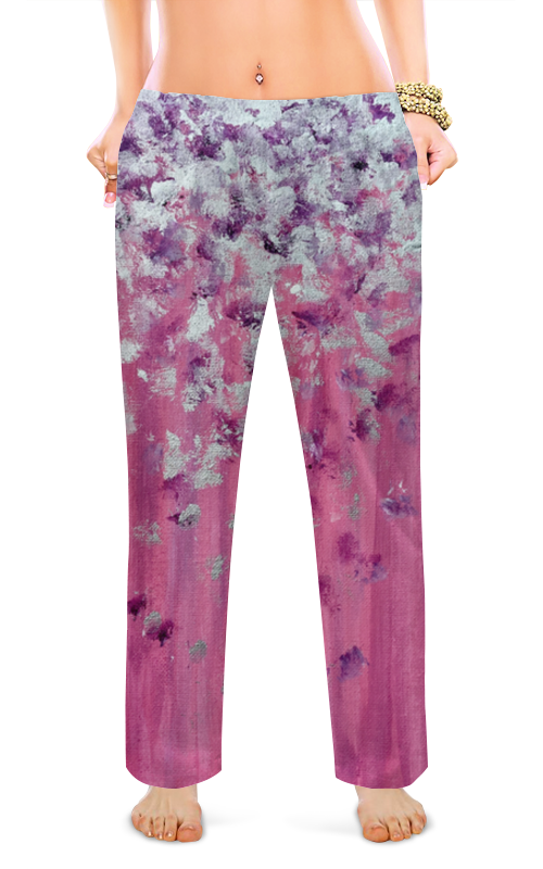 Женские пижамные штаны Printio Розовое настроение