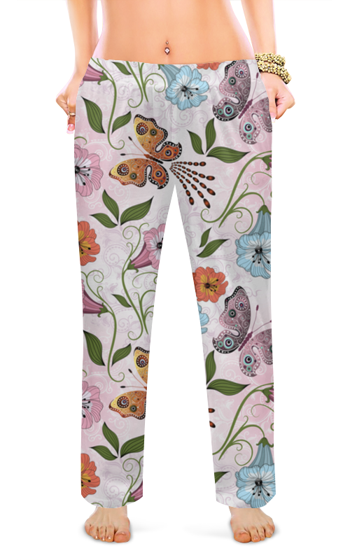 Женские пижамные штаны Printio Летние цветы