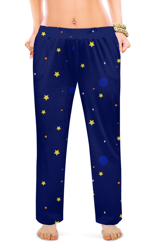 Женские пижамные штаны Printio Звездная ночь