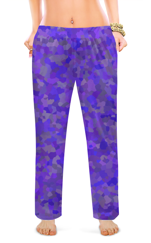 Женские пижамные штаны Printio Glowing purple