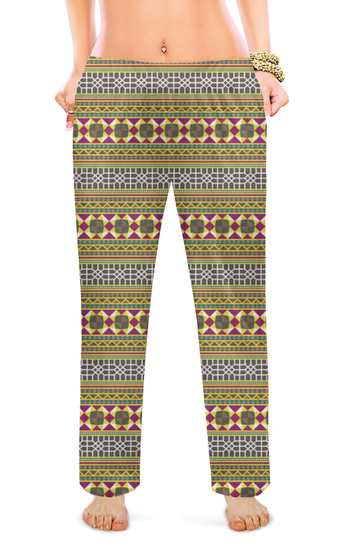 Женские пижамные штаны Printio Геометрический орнамент