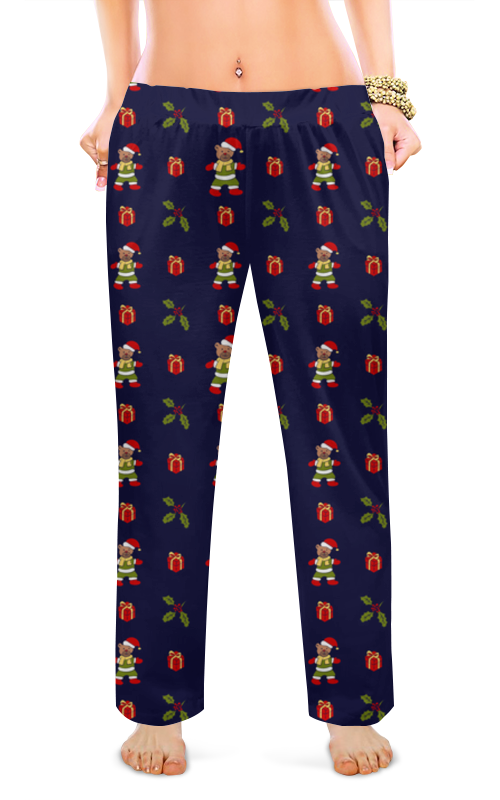 Женские пижамные штаны Printio Рождественский сон