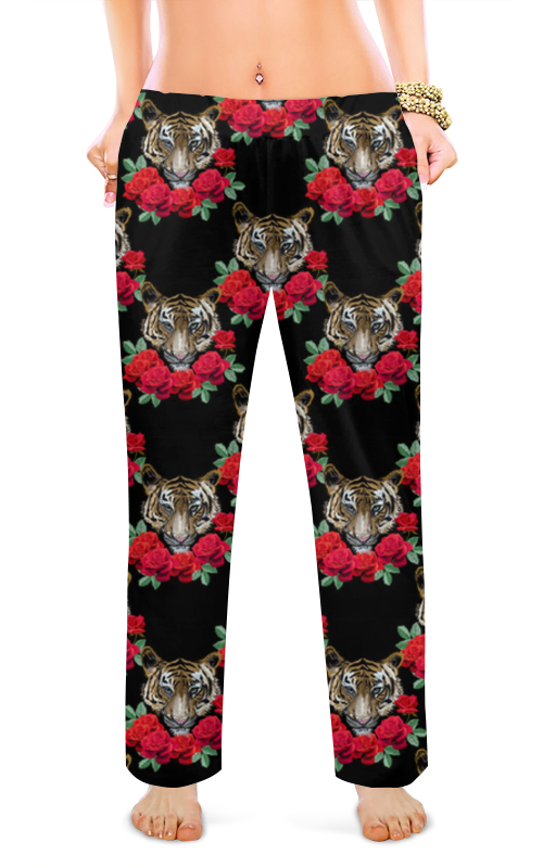 Женские пижамные штаны Printio Шикарные тигры