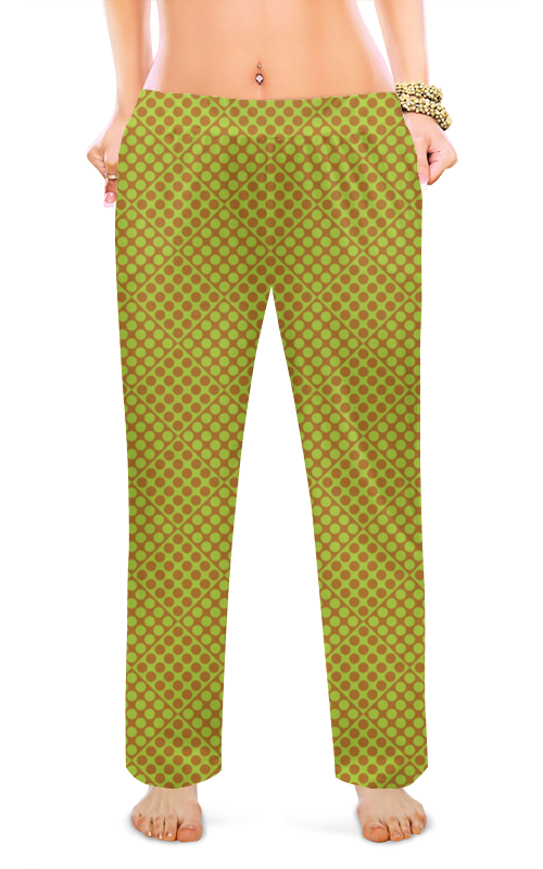 Женские пижамные штаны Printio Горох в квадрате