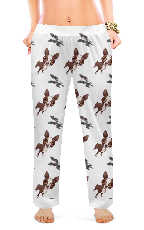 Женские пижамные штаны Printio Милые собачки